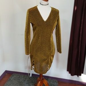 Gold dress